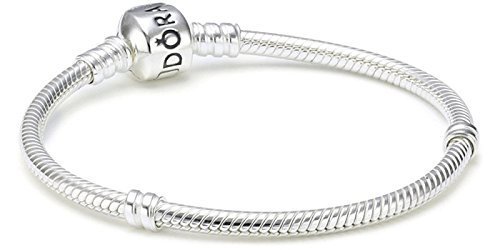 Authentic Pandora Sterling Silver Bracelet with Pandora Lock 7.9 590702HV - $64.95