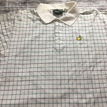 Masters Collection Golf Polo Shirt Augusta National White Plaid - Large - £20.94 GBP