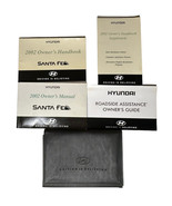 2002 Hyundai Santa Fe Factory Original Owners Manual Portfolio w/Black C... - €17,35 EUR