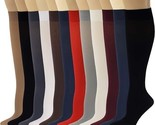 Differenttouch Ladies 12 Pairs Multi Color Pack Opaque Trouser Knee High... - $29.69