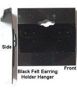 Earring Holder Hanger Black Velour Felt | 50 Pieces - £4.71 GBP