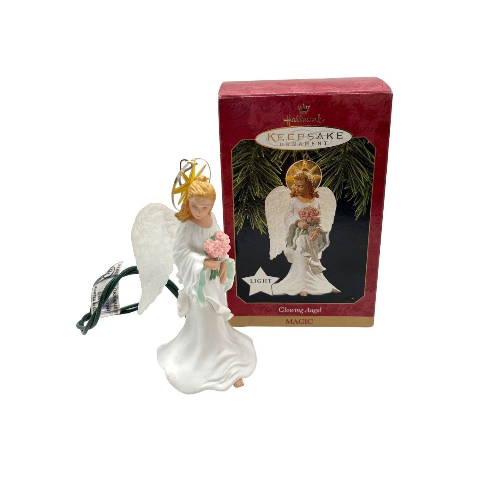 Vintage Hallmark Keepsake Christmas Ornament Glowing Angel Magic - £8.33 GBP