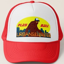 Urban Sasquatch PLAY BALLl Trucker Hat - Red - $18.95