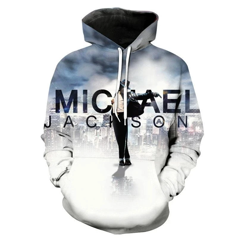 Pop   Singer Michael Jaon Printed 3D Hoodies 2021 New Fashion Hip Hop Pullover U - £133.38 GBP