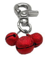 Lobster Claw Bell Charm Red Dog Collar Charms Dogs Puppies Bling Glitter... - £9.92 GBP