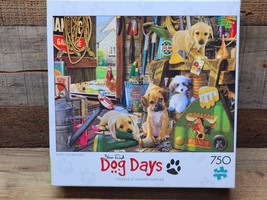 Buffalo DOG DAYS Jigsaw Puzzle - PUPPY WORKSHED - 750 Piece Random - SHI... - £14.92 GBP
