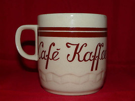 Cafe Coffee Kaffee Caffe Mug Nevco Made in Romania Brown Stripes Mug Unique - £10.38 GBP