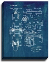 Toy Track And Vehicle Therefor Patent Print Midnight Blue on Canvas - $39.95+