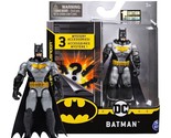 The Caped Crusader Batman Tactical Suit 4&quot; Action Figure w/3 Mystery Acc... - £7.89 GBP