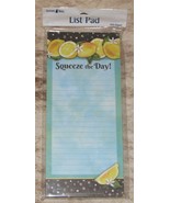 LEANIN TREE &quot;Squeeze The Day&quot; #61775~Magnetic List Note Pad ~ 60 Sheets ... - £6.95 GBP