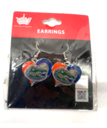 NCAA Florida Gators Swirl Heart Earrings. Brand New. Still In Pack. VHTF. - $10.18 CAD