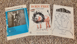 Born Free Raindrops Keep Fallin South Pacific Sheet Music Motion Pic Vocal LOT 3 - $8.90