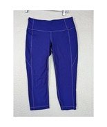 Athleta Womens Capri Leggings Size M Nylon Blue - $29.68