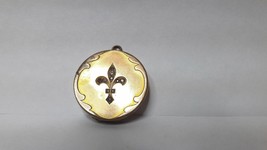 antique Golden plated  photo locket - pendant- KJ  (Canada) - $75.85