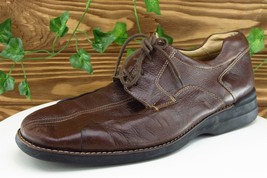 Johnston &amp; Murphy Shoes Sz 11 M Brown Derby Oxfords Leather Men - £30.83 GBP
