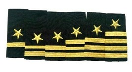 New Us Navy Line Officer Authentic Soft Shoulder Boards Ranks Hi Quality Cp Made - £12.78 GBP+