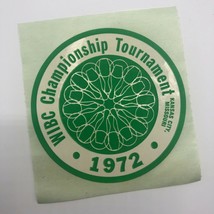 Vintage WIBC Championship Tournament Sticker 1972 Kansas City MO Bowling... - £11.19 GBP