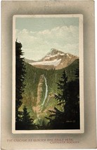 The Cascade at Glacier and Eagle Peak, Canadian Rockies, vintage post card 1911 - £11.93 GBP