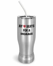 PixiDoodle My Heart Beats For A Drummer - Drummer&#39;s Band Insulated Coffee Mug Tu - £27.61 GBP+