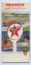 Texaco Georgia Southeastern United States Road Map Rand McNally 1963 - £9.47 GBP