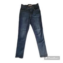 Levis Womens 27x30 Classic Mid Rise Skinny Jeans Dark Wash Denim Blue Bl... - $18.80