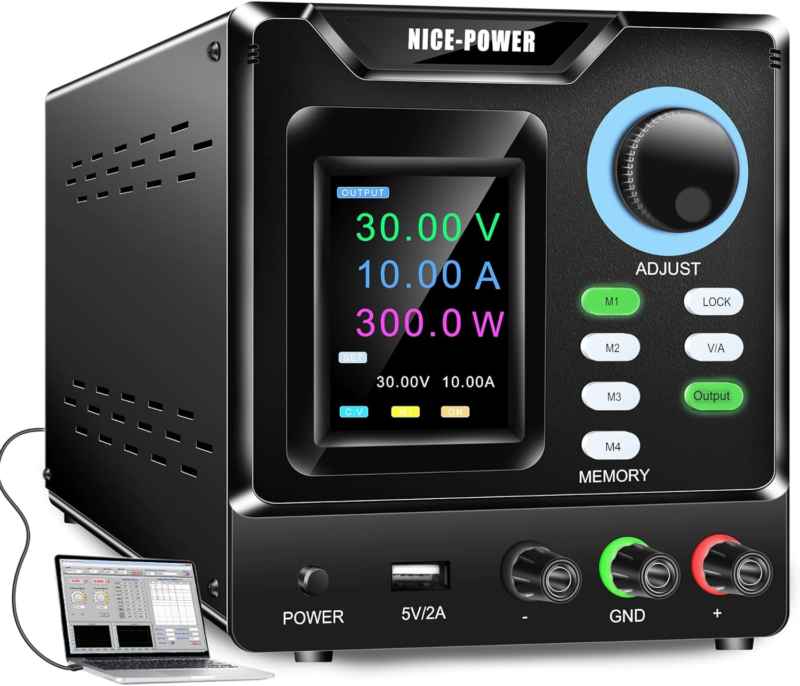 30V 10A Programmable Power Supply Regulated Lab Bench Power Supply 4-Dig... - $189.98