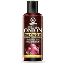 Vital Organics Onion Hair Growth Oil Castor Oil Rosemary Oil 24 Essential Oils - £8.22 GBP