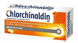 Chlorchinaldin Sore throat OTC 40 tablets for sucking  - $25.00