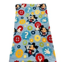 Mickey Mouse Baby Fleece Blue Blanket W/ Zipper Red Inner 47&quot; x 27&quot; - £14.14 GBP