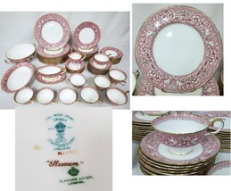 Royal Crown Staffordshire Ellesmere pattern dinner set 5pcs/plates pick1 - £190.19 GBP