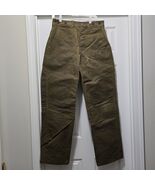VTG CC Filson Waxed Canvas Double Knee Hunting Pants Button Fly Style 67... - $393.01 CAD