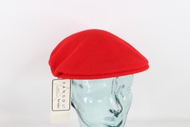 NOS Vintage 90s Streetwear Kangol Blank Wool Cabbie Newsboy Cap Hat Red Small - £47.44 GBP