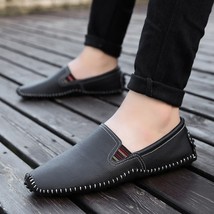 Y-37 Designer Men Loafers Shoes Leather Summer Platform Casual Shoes Men Lightwe - £40.96 GBP
