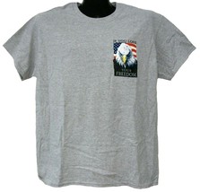 If You Love Your Freedom Thank A Vet Gray Shirt-Large - £13.36 GBP
