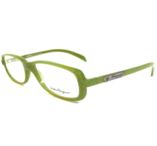 Salvatore Ferragamo Eyeglasses Frames 2610 513 Green Gray Rectangular 52-16-130 - £51.11 GBP