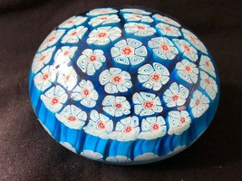 Vintage Murano Millefiori Presse-Papier / Presse Papier. Original Label - $169.00