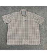 GH Bass Shirt Men 2XL XXL Plaid Short Sleeve Button Up Fishing Outdoor  ... - £10.45 GBP