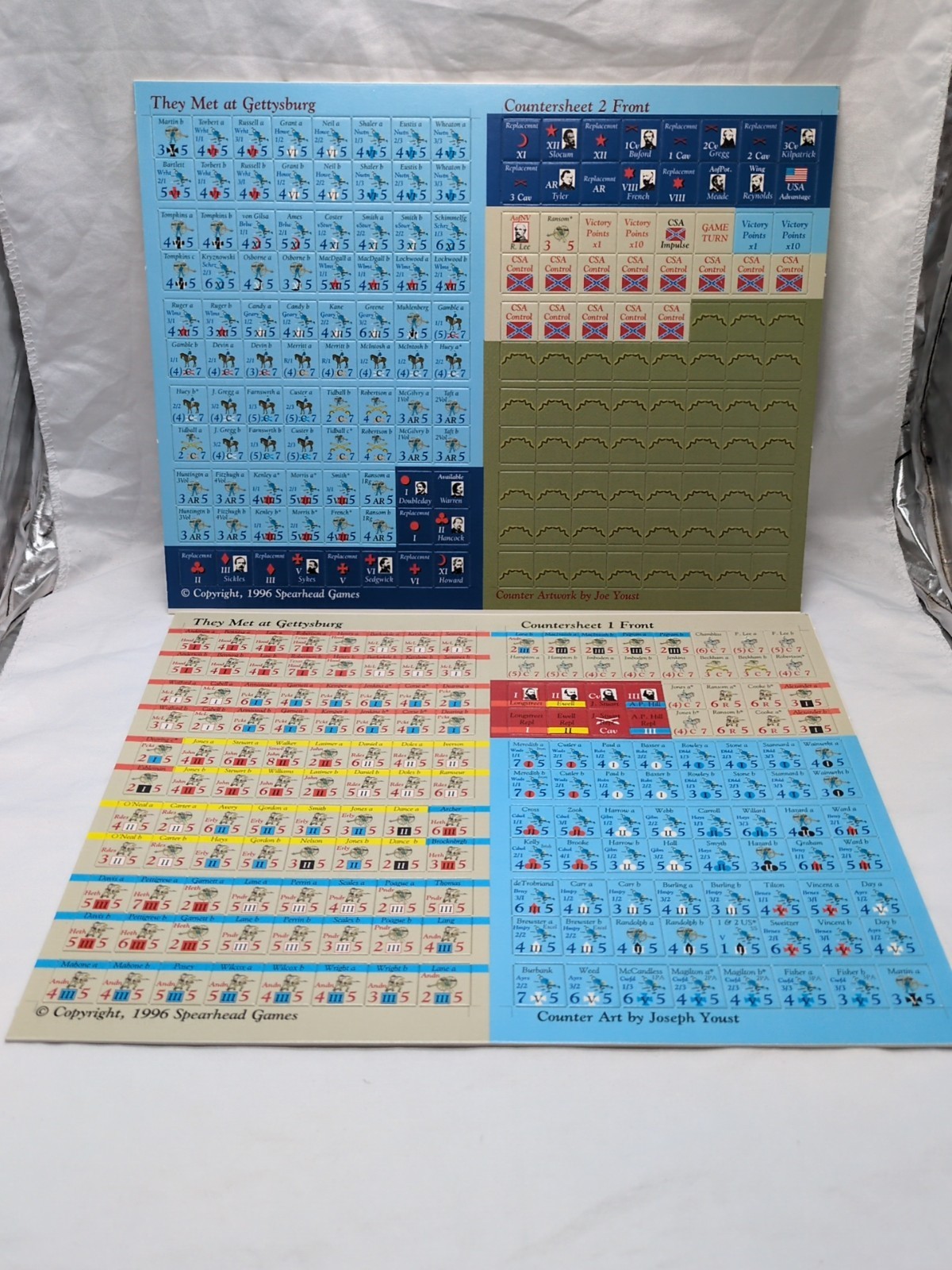Complete Set Of (352) They Met At Gettysburg Board Game Chit Tokens - $29.69