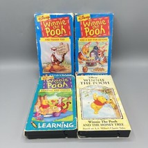 Lot of 4 Winnie the Pooh VHS And Tigger Too, And A Day for Eeyore,Sharin... - £15.45 GBP