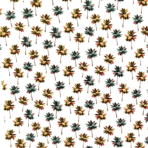 New Palm Trees Cotton Fabric 16 inches Long 25 inches Wide Multicolor Aloha - $8.91