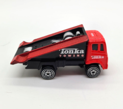 Tonka Maisto 2009 Red Hasbro Towing Truck With Tilting Lift Bed - $7.76