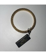 MILOR ITALY 14kt Gold Electroformed Over ResinCORE  Slip On Bangle Brace... - $10,004.67 MXN