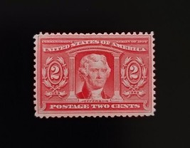 1904 2c Thomas Jefferson, Louisiana Purchase, Carmine Scott 324 Mint F/V... - £20.25 GBP