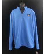 Adidas Equipment Golf 1/4 zip Pullover Baby Blue L New ADVR0824 - $31.49