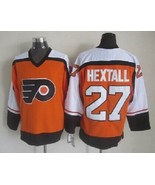 Flyers #27 Ron Hextall Jersey Old Style Uniform Orange - £38.83 GBP