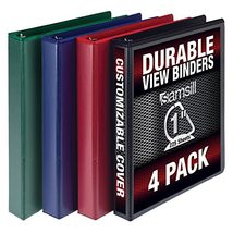 Samsill Durable 1 Inch Binder, Made in the USA, D Ring Binder, Customizable Clea - £29.28 GBP+