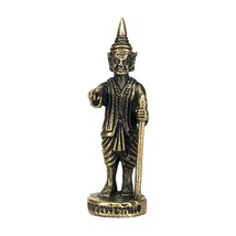 Bo Bo Gyi Thai Amulet Burmese Gold Brass Miracle Protection Lucky Rich - £11.95 GBP