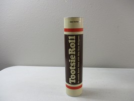 Vintage Tootsie Roll Midgees 10&quot; Cardboard Coin Money Bank Tube Empty 1970s - £6.97 GBP