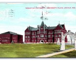 Wesleyan Università Luogo Edifici Lincoln Nebraska Ne 1909 DB Cartolina V16 - £3.17 GBP