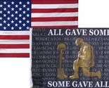 K&#39;s Novelties 3x5 Wholesale Combo USA American &amp; All Gave Some Gave All ... - $15.88